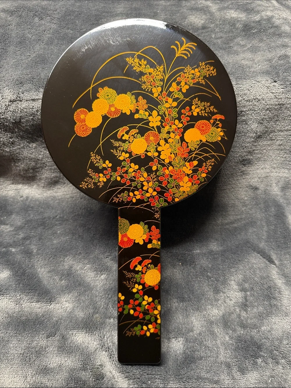Vintage Japanese nesting hand vanity mirror